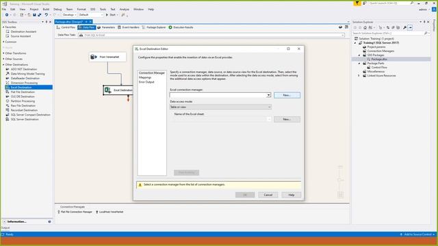 Part 5 SSIS Crash Course in Amharic language Moving SQL Data to Excel смотреть онлайн