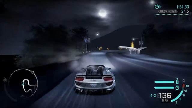 NFS Carbon - Porsche 918 Spyder Weissach Gameplay [720p60] смотреть онлайн