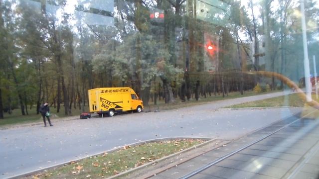 ПОЕЗДКА НА ТРАМВАЕ БКМ60102 БОРТ 122 МАРШРУТ 5 смотреть онлайн