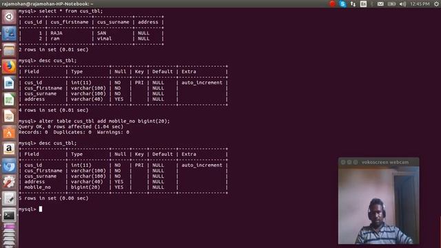 How can use alter command using mysql i)ADD ii)Modify смотреть онлайн