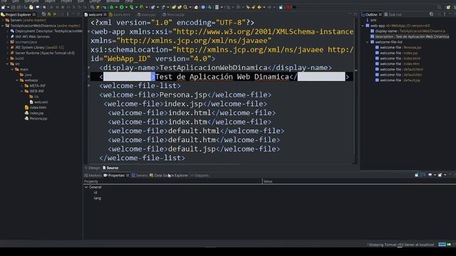 16. Etiqueta de Descripción del Proyecto Archivo web.xml | JAVA EE (JSP Y SERVLETS) смотреть онлайн