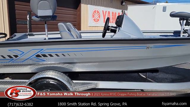2023 Xpress H18C Crappie fishing boat, Yamaha Vmax 115 SHO @fsyamahaandmarine3536 смотреть онлайн