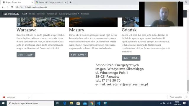 INF.03. ( EE.09. ) - HTML, CSS - Robimy prosty projekt w Bootstrap 4 cz.5 смотреть онлайн