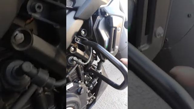 звук выхлопа и двигателя Dominar400 2019