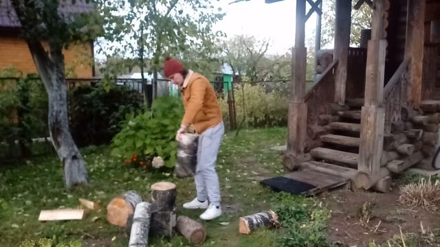 ДАЧНЫЙ ОБЗОР. Сходил за валежником и заодно проверил колун XIX века! смотреть онлайн
