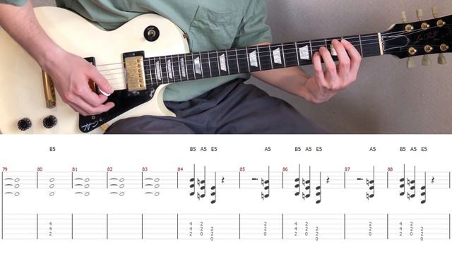 AC/DC - Thunderstruck (guitar cover with tabs & chords) смотреть онлайн