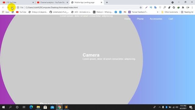 Mobile App Landing page || landing page html css javascript смотреть онлайн
