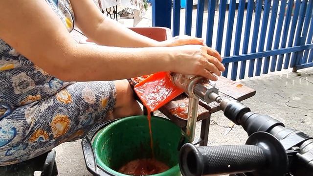 Крутим томатный сок перфоратором. смотреть онлайн