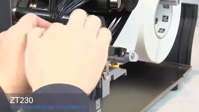Настройка печатающей головки принтера ZEBRA ZT230 смотреть онлайн