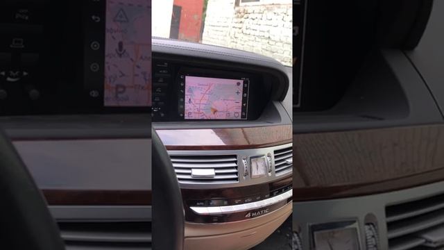 комплексное до-оснащение штатной мультимедиа для Mercedes W221 apple TV, TV Tuner, Android, 360.mp4 смотреть онлайн