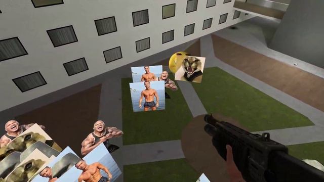 Angry Floppa and The Rock, Moai and Ronaldo Garry’s Mod NextBot смотреть онлайн