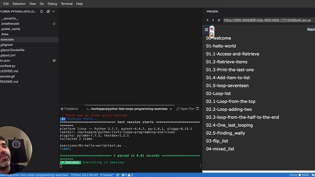 Introduction to Python List Exercises Tutorial Interactive смотреть онлайн