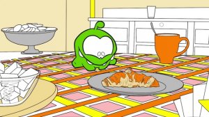 Мультик - Раскраска - Учим цвета - Ам Ням - Любимая еда