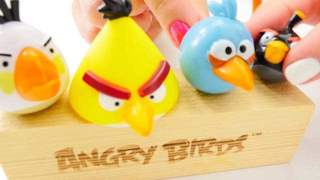 Игры Энгри Бердз. Видео для детей с игрушками смотреть онлайн