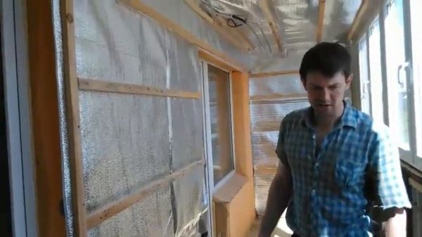 Обшивка балкона вагонкой (своими руками)