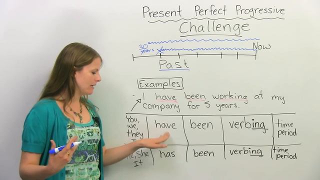 Take the Present Perfect Progressive challenge! смотреть онлайн
