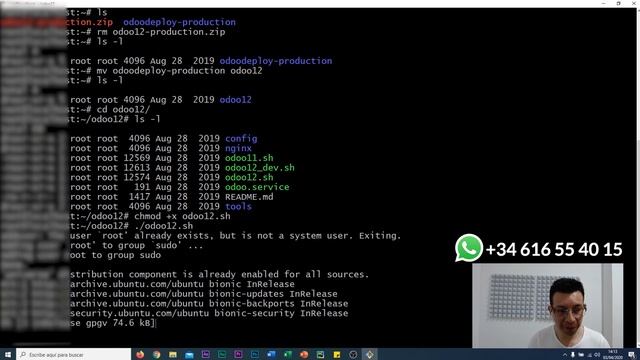 Como instalar Odoo OnPremise para producción (VPS IONOS) completo Abril 2020 смотреть онлайн