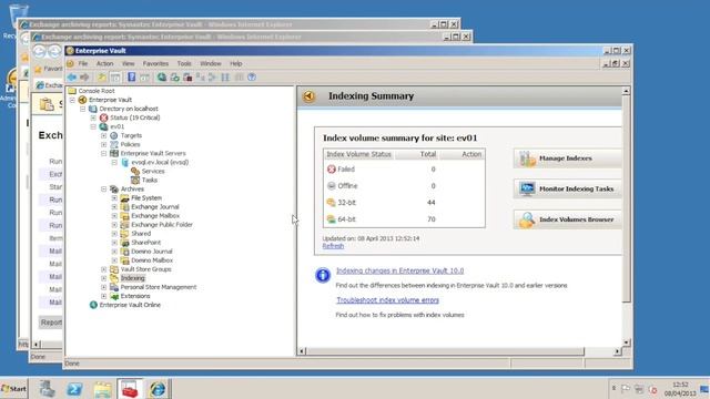 Upgrade Indexes with Enterprise Vault 10 смотреть онлайн