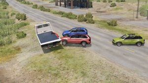 Тачки против недостроенной дороги – BeamNG.Drive