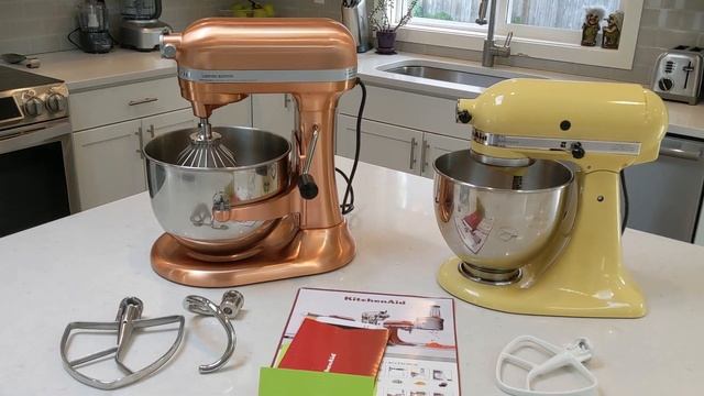 Unboxing Of Copper KitchenAid Pro Line 7 Quart Stand Mixer & Comparison To Artisian 5 Quart смотреть онлайн