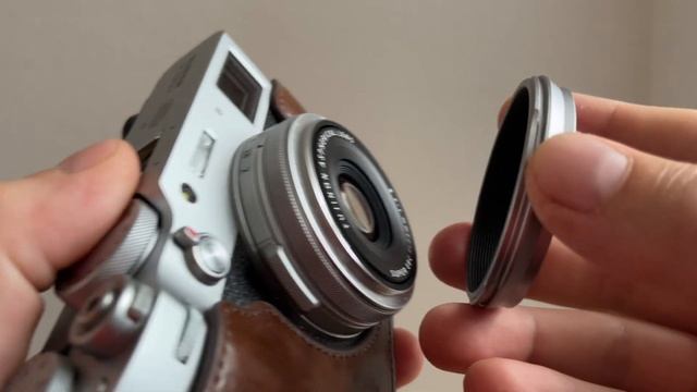 How To Attach A Filter To FUJIFILM X100 Series: X100V Example