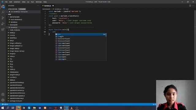 Koneksi antara Node.js dan MariaDB смотреть онлайн