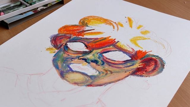 САМАЯ ДЕШЕВАЯ МАСЛЯНАЯ ПАСТЕЛЬ / РИСУЮ АВТОПОРТРЕТ ПАСТЕЛЬЮ смотреть онлайн