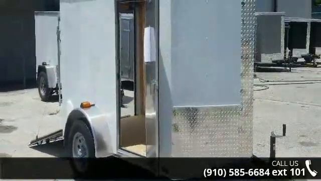 5 x 8 ft White Ext Handyman Trailer w- Ramp -NEW TRAILER... смотреть онлайн