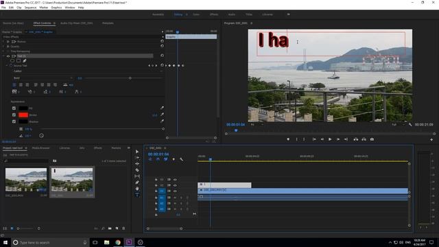 How to Use Adobe Premiere Pro's New Text Tool (CC 2017 11.1) смотреть онлайн