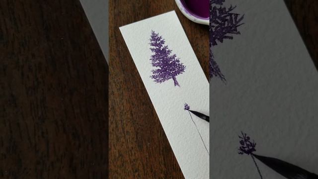 Painting pine trees with watercolor: beginner tutorial смотреть онлайн