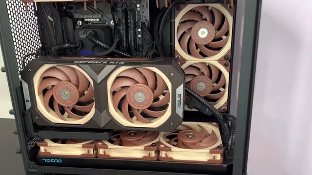 AIO Alphacool Eisbaer mit 2 Radiatoren und RTX 3070 Noctua смотреть онлайн