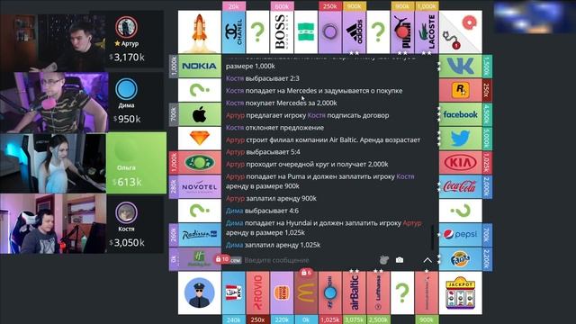 ФРИКИ ИГРАЮТ В МОНОПОЛИЮ / ЗЛОЙ, ЛИКС, ФРУКТОЗКА, КОСТЫЧ смотреть онлайн