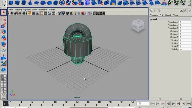 Объединение объектов в группу в Autodesk Maya 2010 (17/42) смотреть онлайн