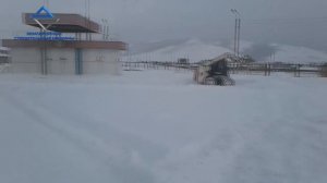 Ковш снеговой на минипогрузчике BobCat