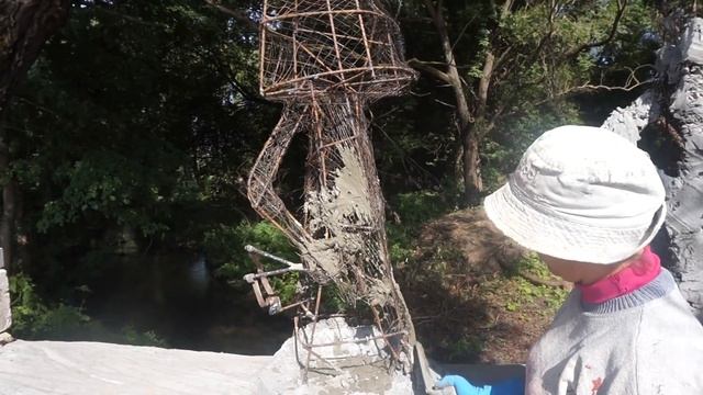 Скульптура ГРИБЫ. Обмазываем черновым слоем. смотреть онлайн
