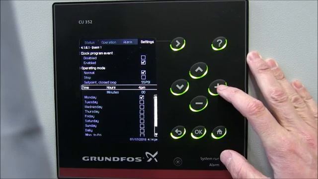 Master the Hydro MPC clock program to automatically adjust pressure set points смотреть онлайн