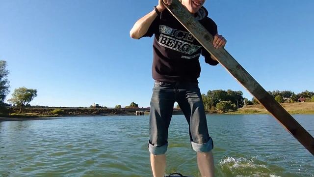 Купил огромный Sup-Board - AQUA MARINA Super Trip Tandem 14'0" Первый спуск на воду! смотреть онлайн