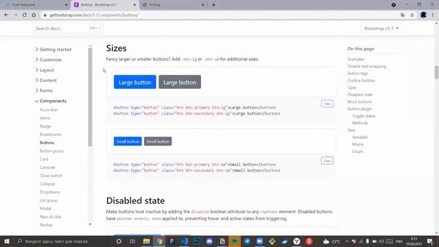 Bootstrap Buttons & Font Awesome смотреть онлайн