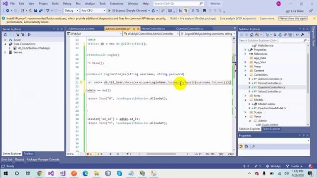 Tutorial:12| Quiz Application Web API C# | JAVASCRIPT ES-6 & JQUERY | Role Based Custom Login смотреть онлайн