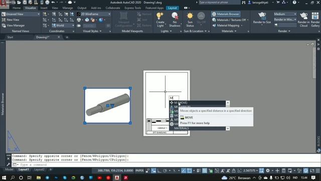 CARA MEMINDAHKAN OBJEK 3D KE ETIKET DI AUTOCAD смотреть онлайн