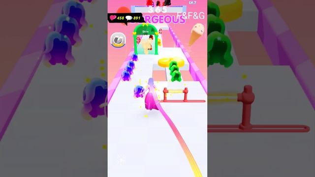 Dancing Hair All Level / Girl Running ios , Android смотреть онлайн