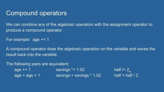 Python 3 Algebraic Operators and Algebraic Expressions смотреть онлайн