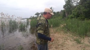 Рыбалка с Берега на Рассвете ловля на Донки Закидушки на Реке Голавль