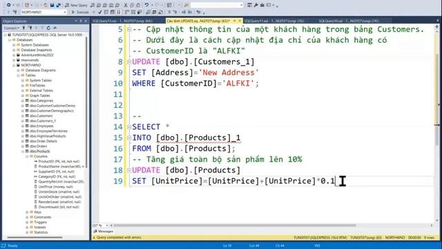 Học SQL Server 41. Câu lệnh UPDATE cập nhật dữ liệu смотреть онлайн