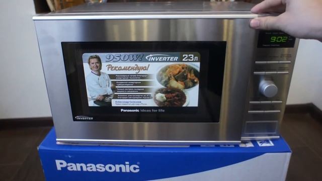 Небольшой обзор на СВЧ Panasonic NN-SD372S смотреть онлайн