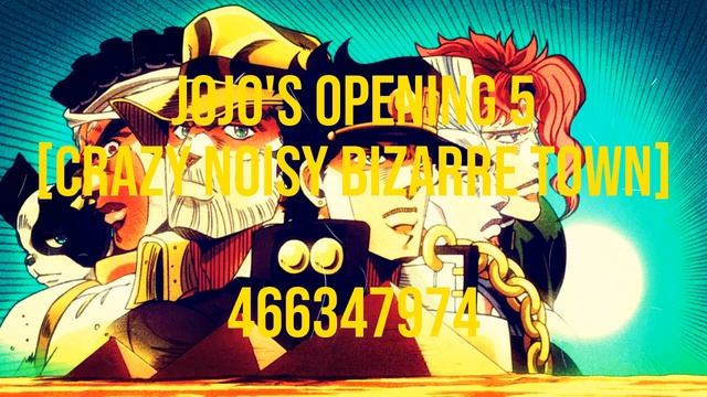 Roblox Jojo opening codes/ID(S) смотреть онлайн