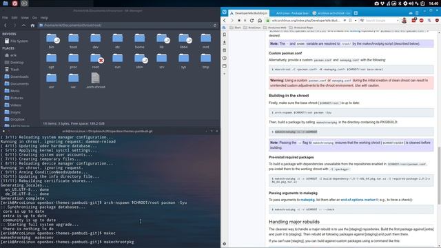 ArcoLinux : 1041 building a package in a clean chroot смотреть онлайн