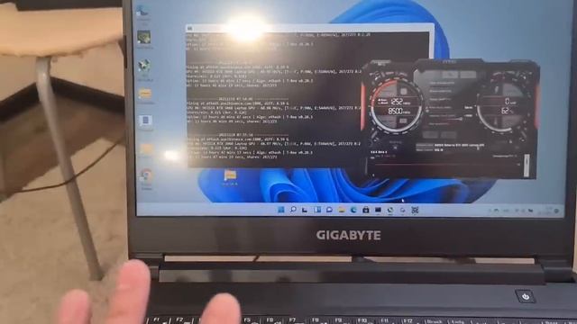 Ноутбук Gigabyte G5 (rtx3060) в майнинге ?
