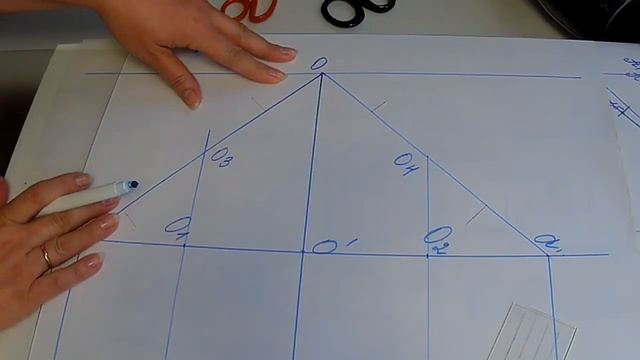 Одношовный прямой рукав. Рукав зауженный к низу. Строим чертеж. смотреть онлайн