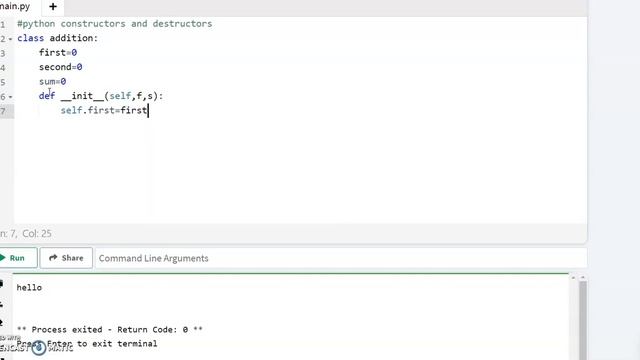 Constructor and destructor in python смотреть онлайн
